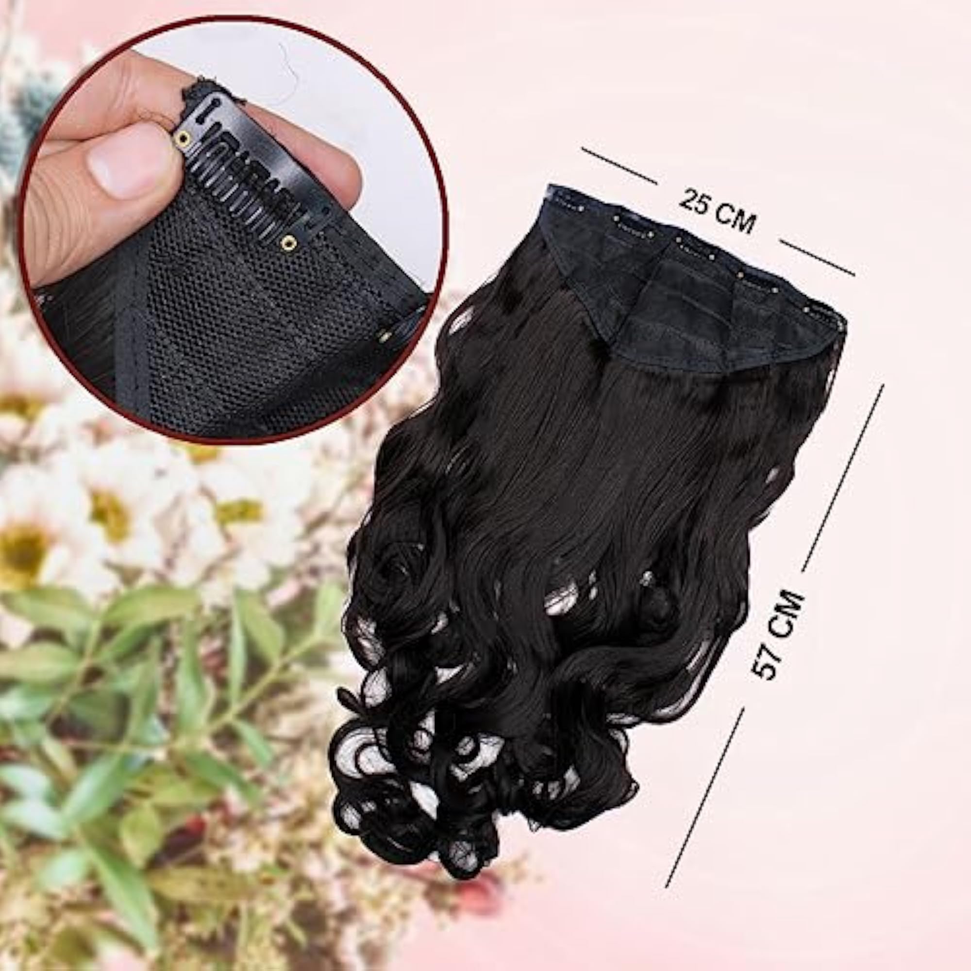 Long 5 Clip Based Curly Hair Extension For Women